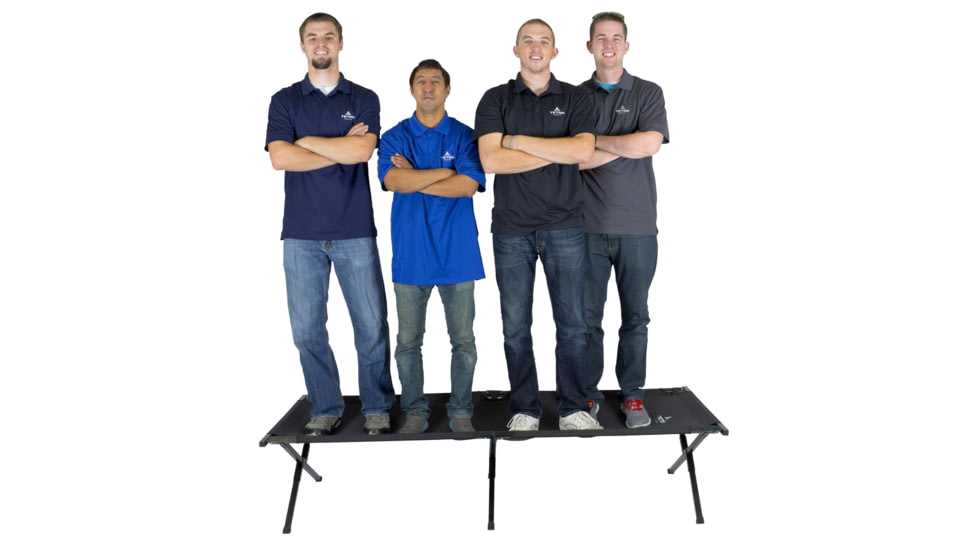 TETON Sports Adventurer Regular Camp Cot with Pivot Arm, Black, Regular, 1048A