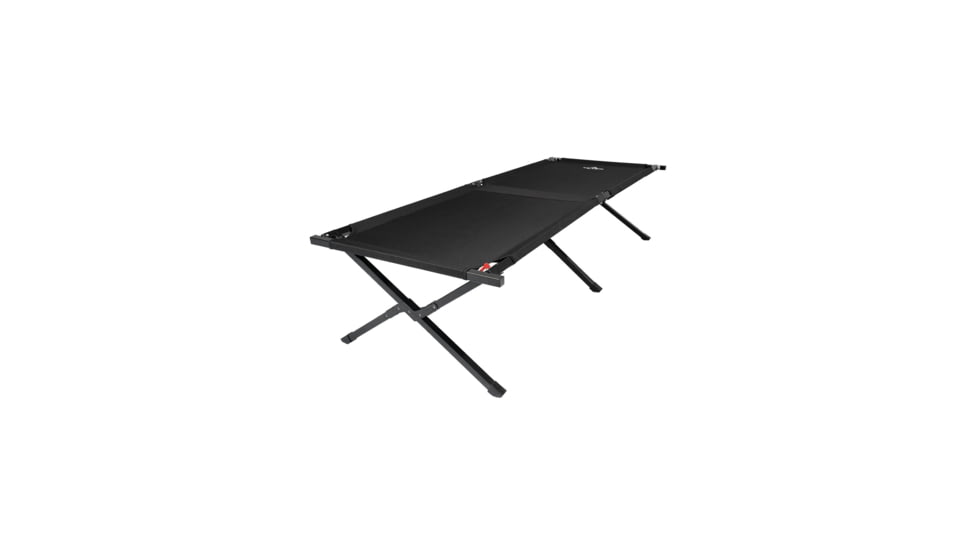 TETON Sports Adventurer Regular Camp Cot with Pivot Arm, Black, Regular, 1048A