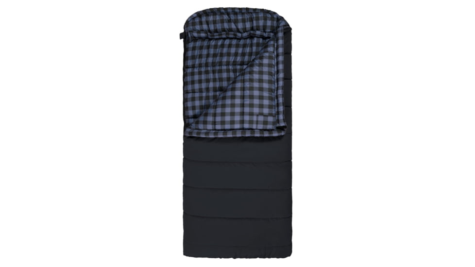 TETON Sports Bridger 0 F Canvas Sleeping Bag, Charcoal/Blue, Long, 10032