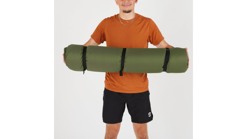 TETON Sports Bridger 0 F Canvas Sleeping Bag, Green/Plum, Long, 10033