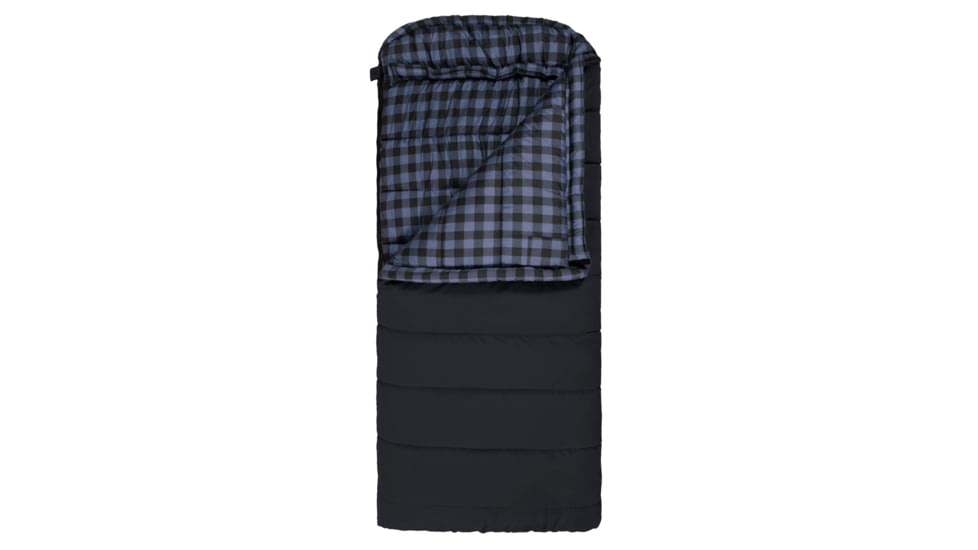 TETON Sports Bridger -20 F Canvas Sleeping Bag, Charcoal/Blue, Long, 10022