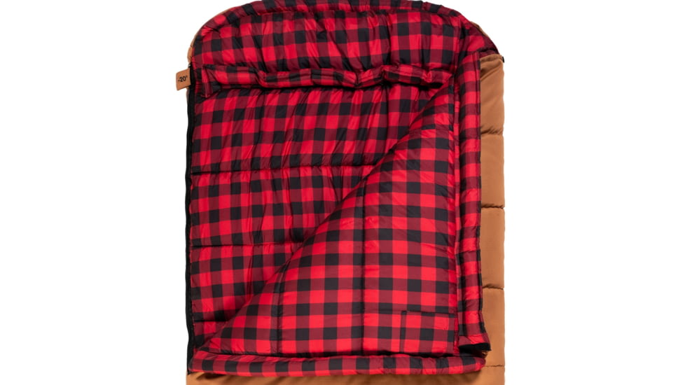 TETON Sports Bridger -20 F Canvas Sleeping Bag, Pecan/Fox, Long, 10021