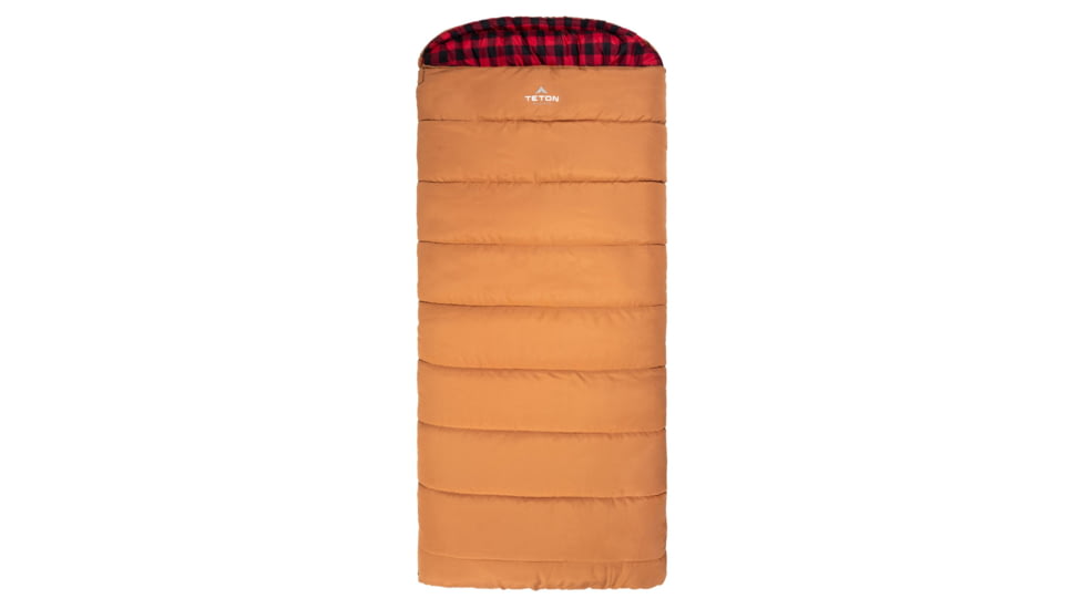 TETON Sports Bridger 20 F Canvas Sleeping Bag, Pecan/Fox, Long, 10051