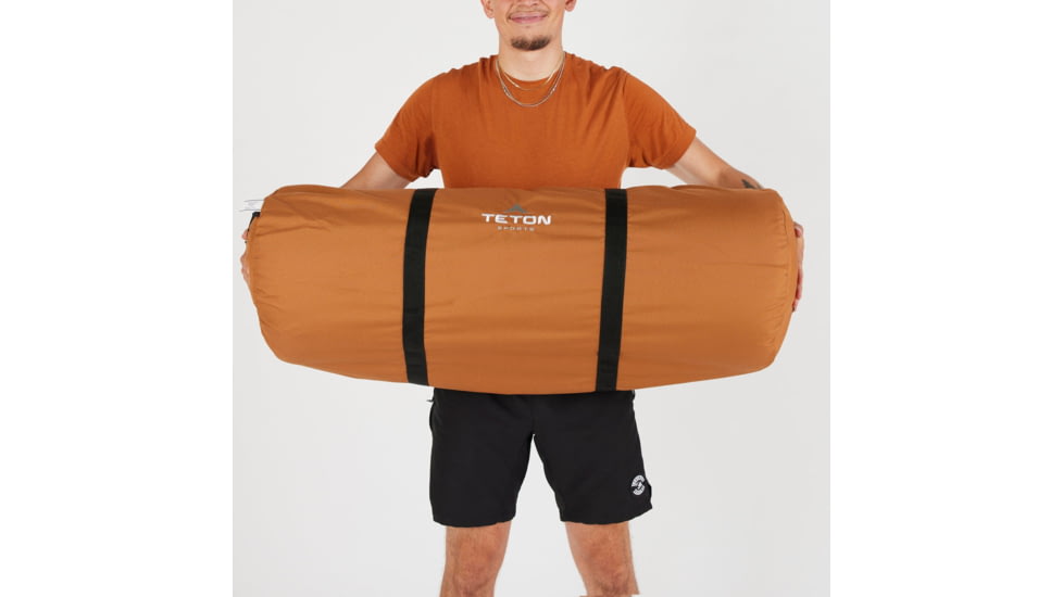 TETON Sports Bridger -35 F Canvas Sleeping Bag, Pecan/Fox, Long, 10011