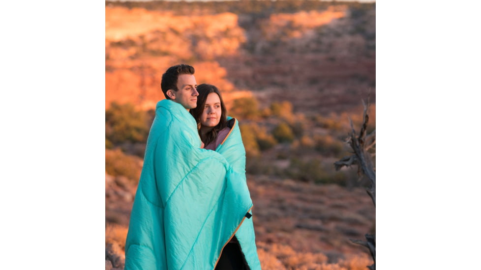 TETON Sports Cascade 40 F Double Sleeping Bag with Pillows, Double-Wide, Teal/Grey, 1320