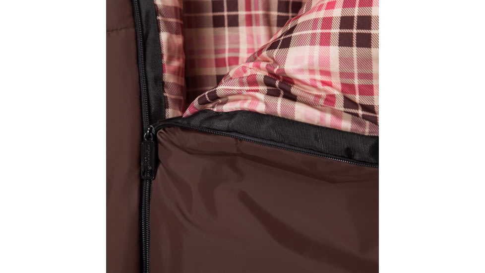 TETON Sports Celsius 0 F Sleeping Bag, Brown/Pink, Regular, 178R