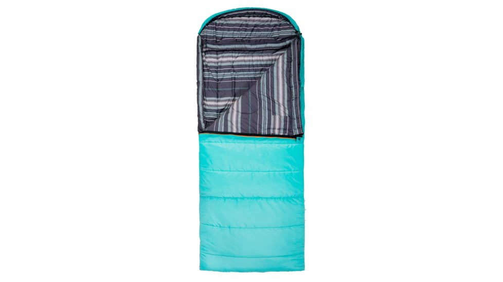 TETON Sports Celsius 0 F Sleeping Bag, Right Zipper, Teal/Grey, Regular, 1176R