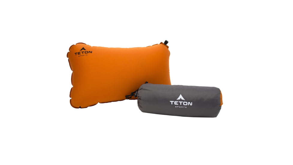 TETON Sports ComfortLite Self-Inflating Pillow, Orange, Regular, 1039