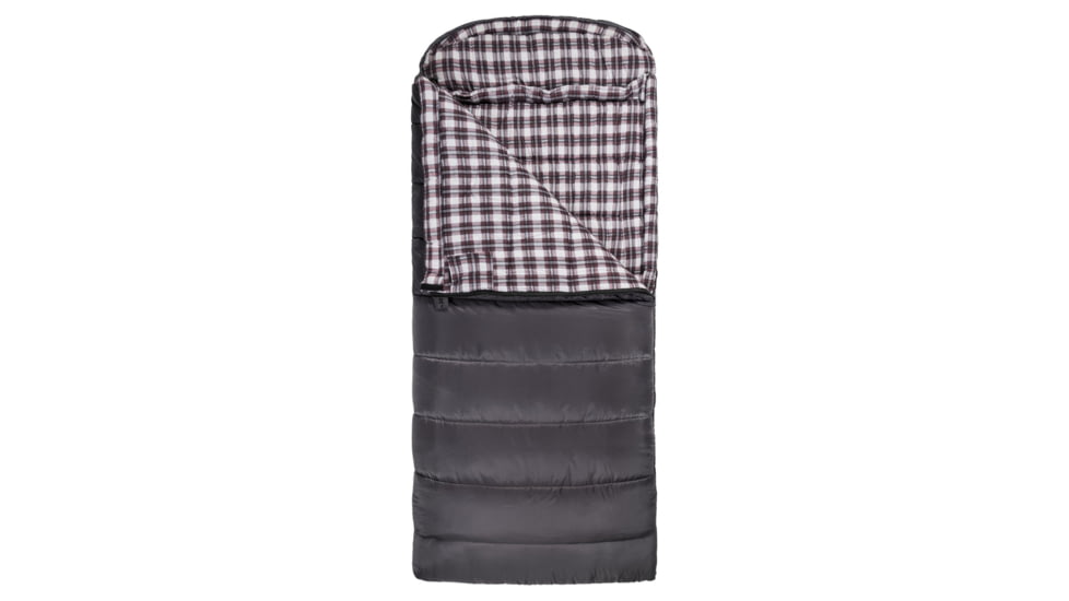 TETON Sports Fahrenheit XXL 0 F Sleeping Bag, Left Zipper, Grey/Red, 2XL, 1060L