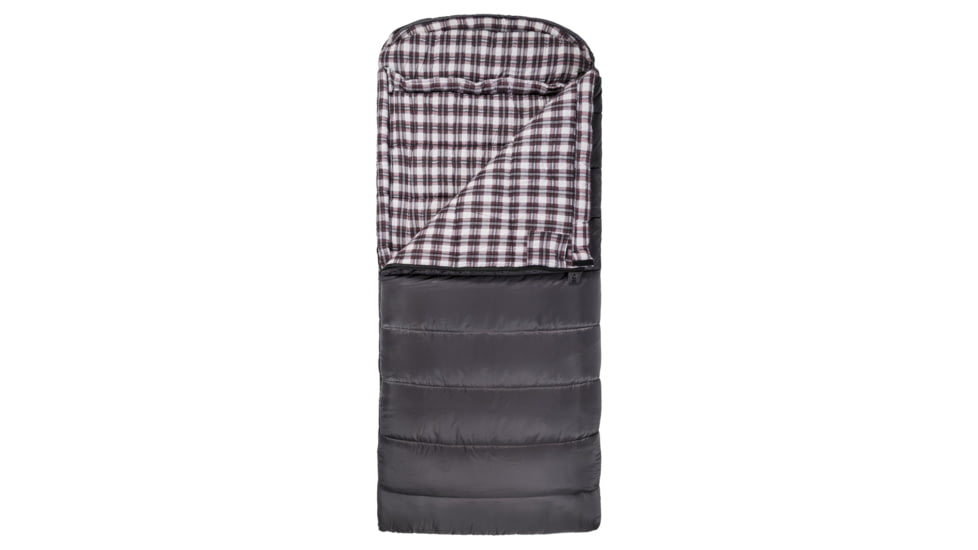 TETON Sports Fahrenheit XXL 0 F Sleeping Bag, Right Zipper, Grey/Red, 2XL, 1060R