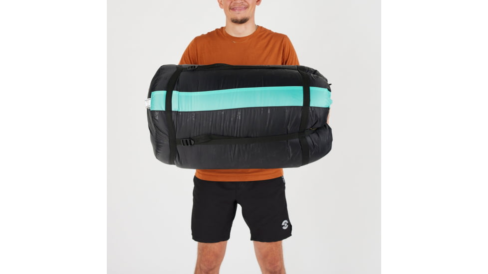 TETON Sports Mammoth 0 F Double Sleeping Bag, Double-Wide, Teal/Grey, 111T