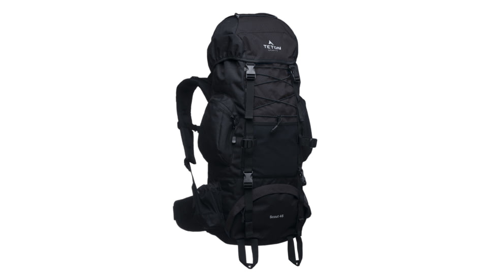TETON Sports Scout 45L Backpack, Black, 2103SCBK