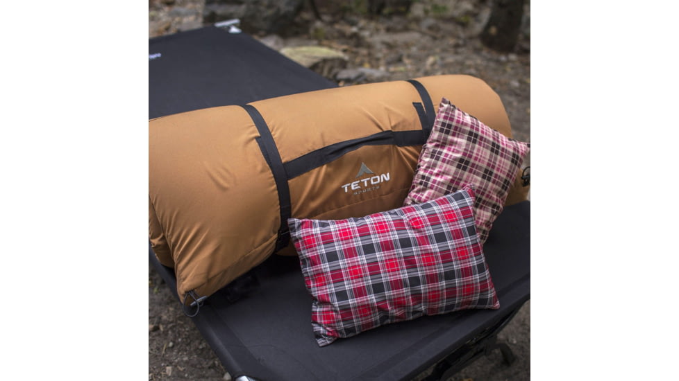 TETON Sports Universal XL Camp Cot with Pivot Arm, Black, Extra Large, 1082A