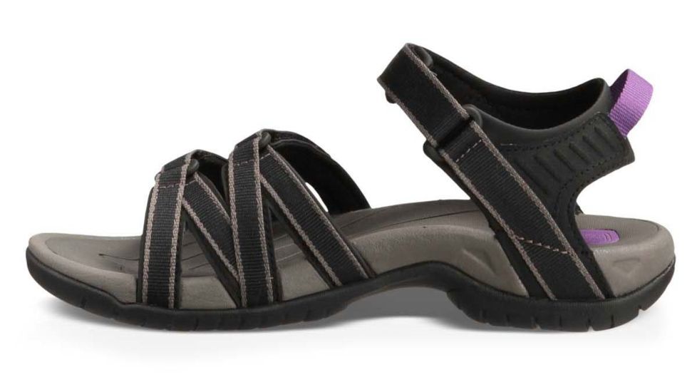 Teva Tirra Womens Sandals, Black/Grey, 5 US, 4266-BKGY-5 US