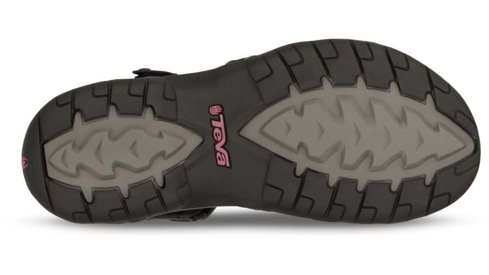 Teva Tirra Womens Sandals, Black/Grey, 5 US, 4266-BKGY-5 US