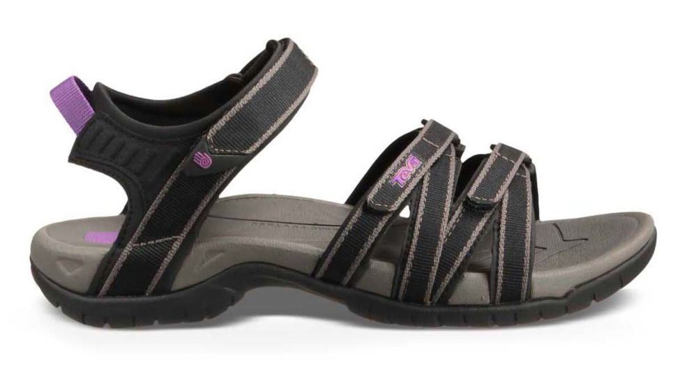 Teva Tirra Womens Sandals, Black/Grey, 5 US, 4266-BKGY-5 US