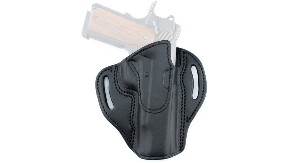 Texas 1836 Cannon - Open Top OWB Holster, Left Hand, Glock 26 Subcompact, Springfield Armory XD Sub-Compact, Black, TX-BH3-641