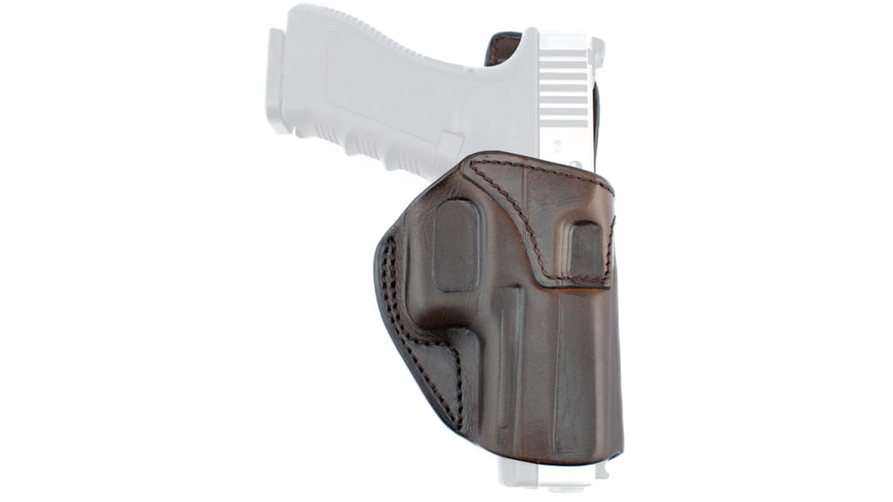 Texas 1836 Clip-On Outside The Waistband Holster, Right Hand, SIG Sauer P320 Compact, Glock 19, With No Attachment, Brown, TX-CO-OWB-522