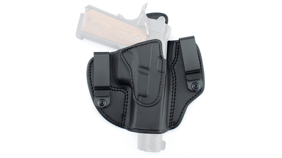 Texas 1836 Crusader - Pancake Style OWB / IWB Holster, Left Hand, SIG Sauer P365, With No Attachment, Black, TX-DCH-491