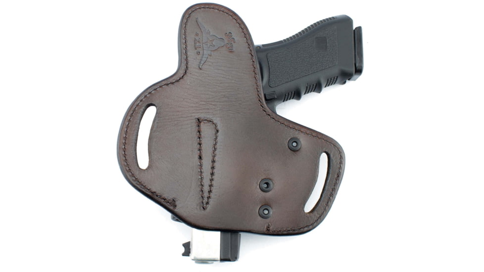Texas 1836 Fort - Quick Draw OWB Holster, Left Hand, Glock 43, Glock 42, Glock 48X, Brown, TX-EP-BH2-358