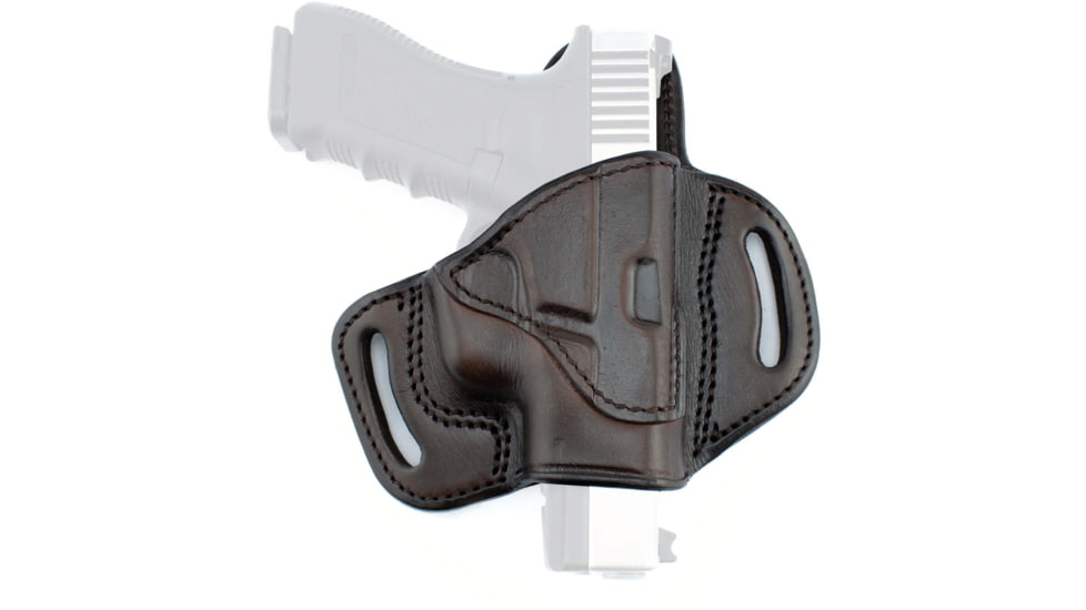 Texas 1836 Fort - Quick Draw OWB Holster, Left Hand, Glock 43, Glock 42, Glock 48X, Brown, TX-EP-BH2-358