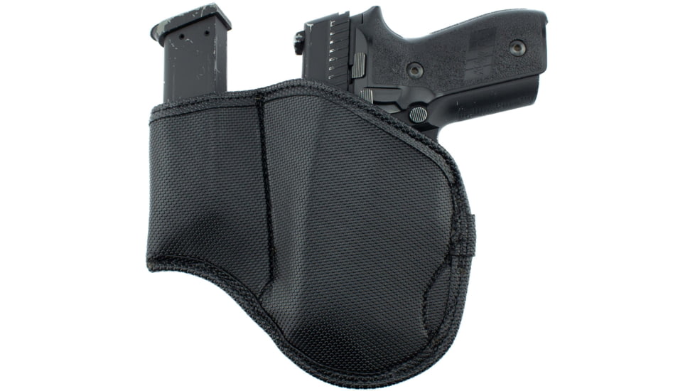Texas 1836 GECKO IWB Holster w/ Magazine Carrier, Right Hand, Most Small Frames 380s 2.75in, With No Attachment, Black, GECKO MC-720