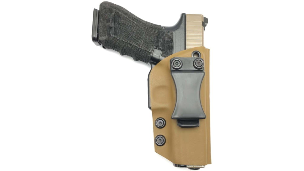 Texas 1836 KYDEX Disruptor Gen II - Taco Style IWB Holster, Right Hand, Glock 43, With No Attachment, Coyote Brown, DTR-GEN2-357