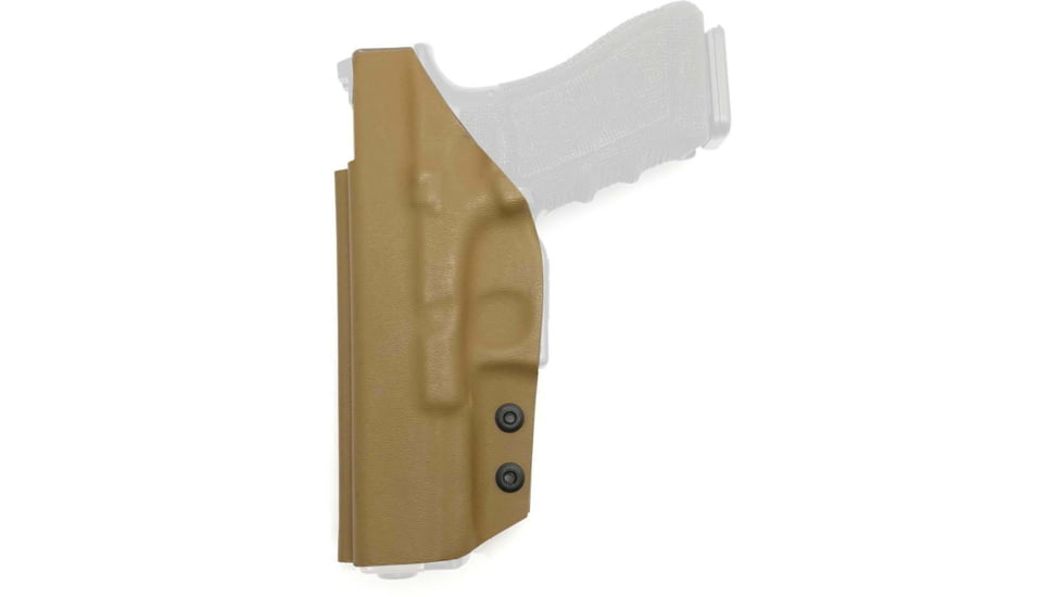 Texas 1836 KYDEX Disruptor Gen II - Taco Style IWB Holster, Right Hand, Glock 43, With No Attachment, Coyote Brown, DTR-GEN2-357