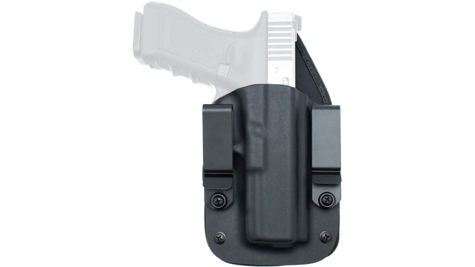 Texas 1836 KYDEX Recruiter / Mag Carrier - Hybrid IWB Kydex/Ecoleather Holster, Ambidextrous Hand, Smith &amp; Wesson M&amp;P 9 Shield, With No Attachment, Black, RECRUITER/MC-1010