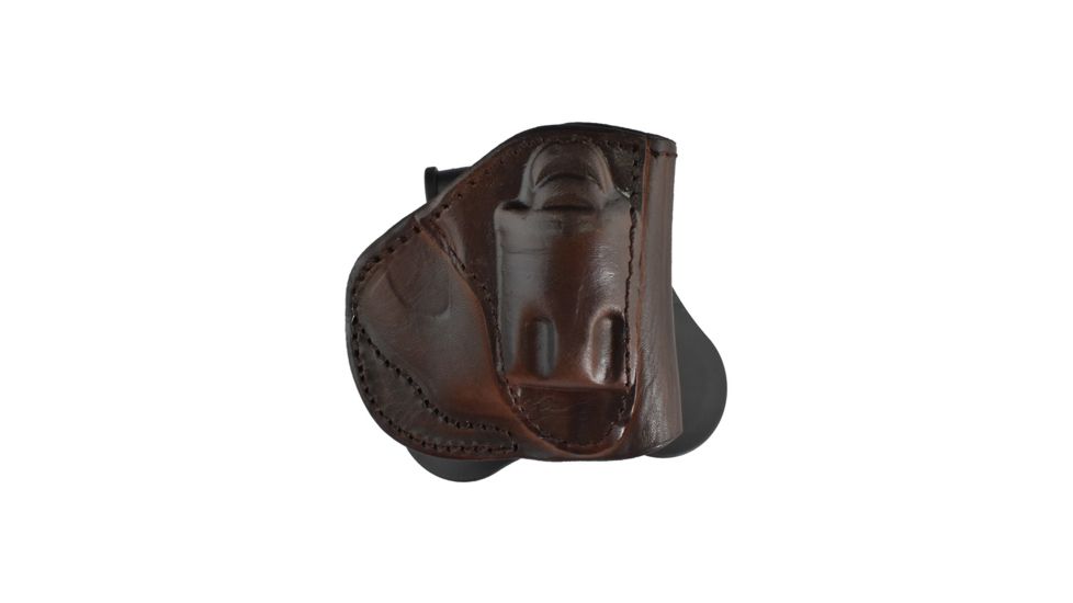 Texas 1836 Rotating Quick Draw Paddle Holster TX-PD2 SW J Frame / Ruger LCR / Bodyguard 38, Concealed Carry, Right Hand, Brown TX-PD2-022