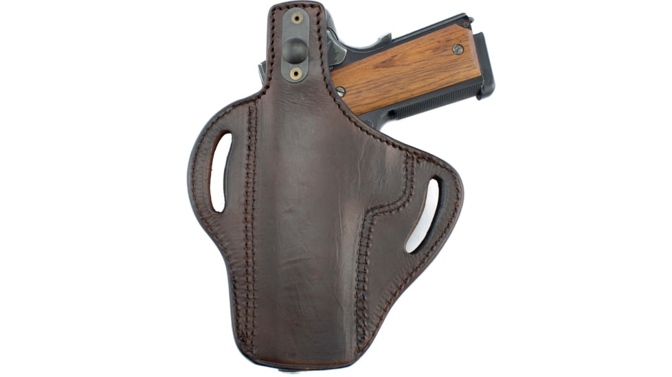Texas 1836 Standoff - Thumb Break OWB Holster, Right Hand, Most Large Frame Revolvers 4in, Brown, TX-BH1-942