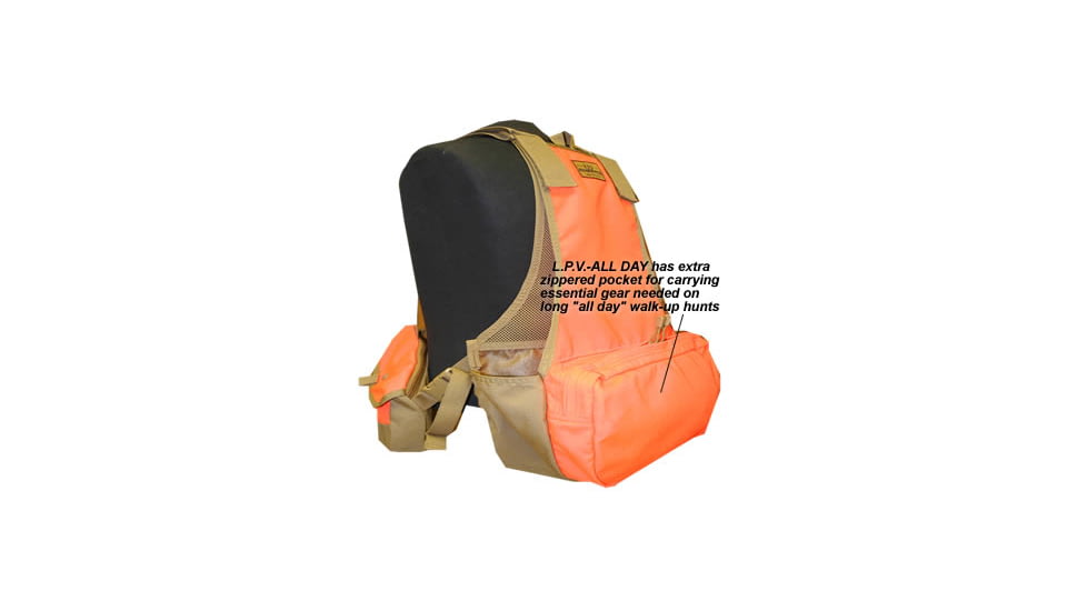 Texas Hunt Co L.P.V. Low Profile Hunting Vest - All Day Large Capacity - Back Compartment