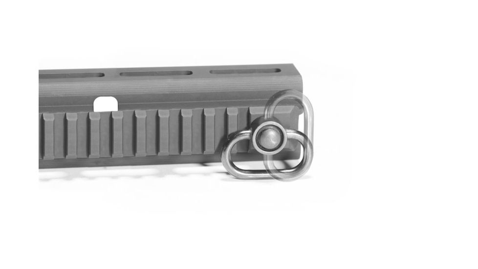 Texas Weapon Systems Gen-3 Dog Leg Scope Rail w/Hinge Base &amp; Quick Release, Saiga-12, Black, 35518