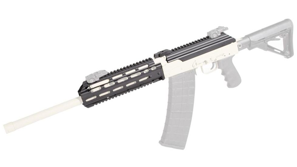 Texas Weapon Systems Gen-3 Dog Leg Scope Rail w/Hinge Base &amp; Quick Release, Saiga-12, Black, 35518