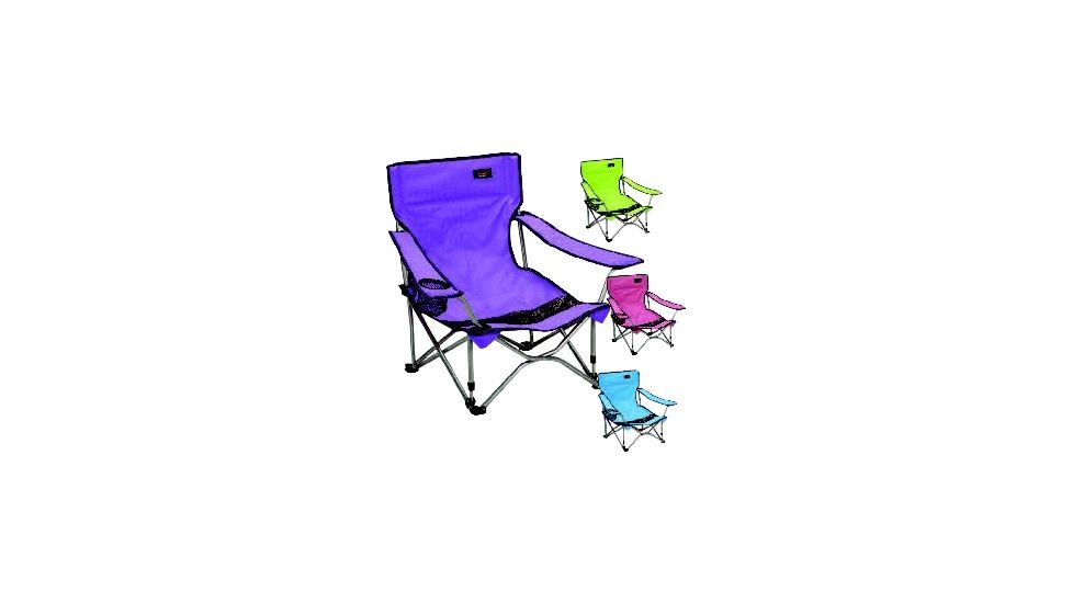Texsport Bright Beach Chair, Steel Frame, 21.0" x 21.0" x 27.0", Fabric Assorted Seat 15140TEX
