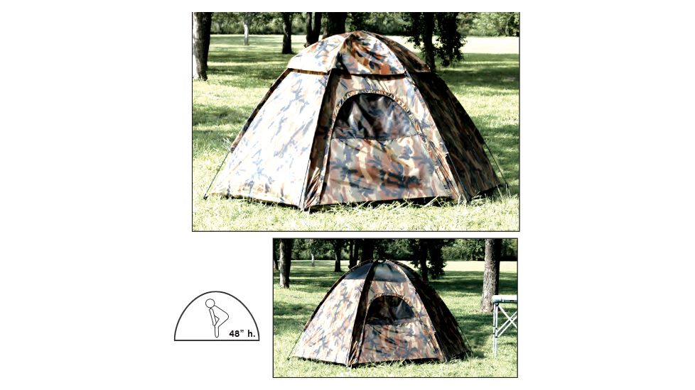 Texsport Camouflage Hexagon Dome Tent 01113TEX