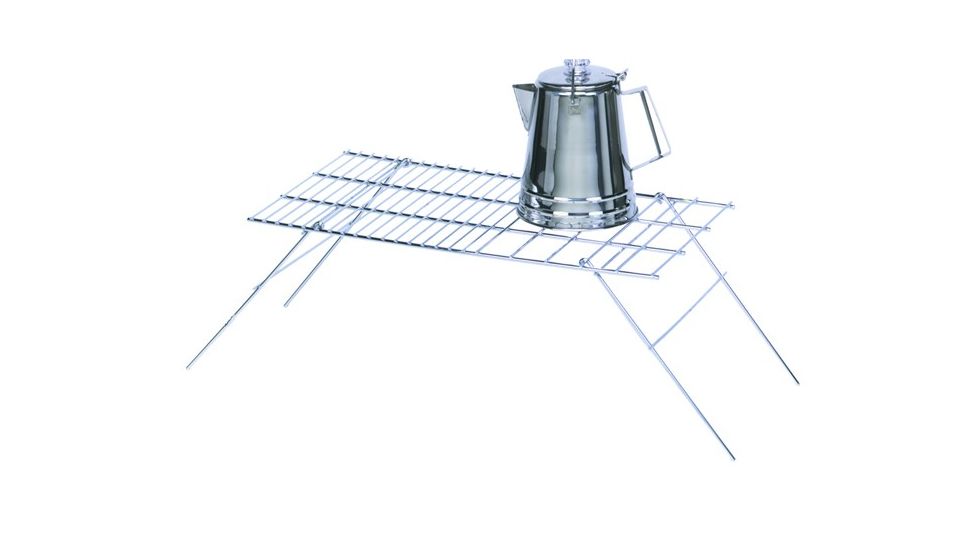 Texsport Deluxe Folding Camp Grill,24x12in,Nickel Plated 15106