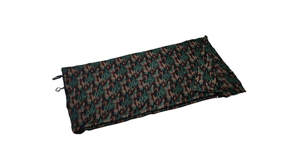 Texsport Fleece Sleeping Bag, Wood Camo 168023