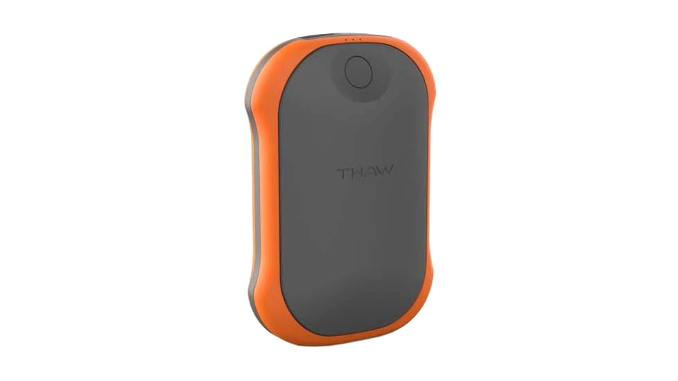 THAW Rechargeable Hand Warmer, Large, Grey/Orange, THA-HND-0013