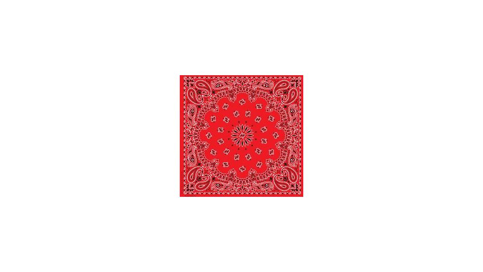 Carolina Manufacturing Deluxe Bandana, Red 511683