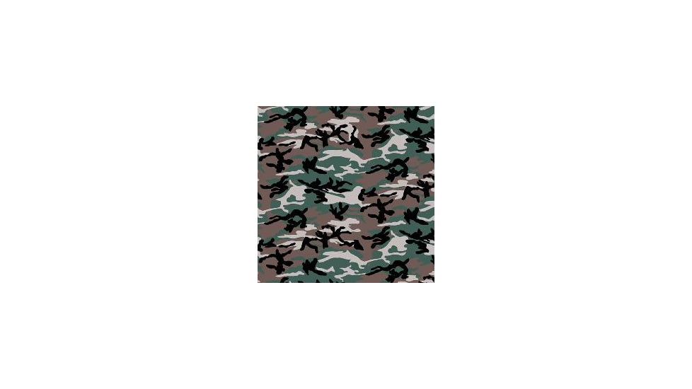 Carolina Manufacturing Deluxe Bandana, Woodland Camouflage 511680