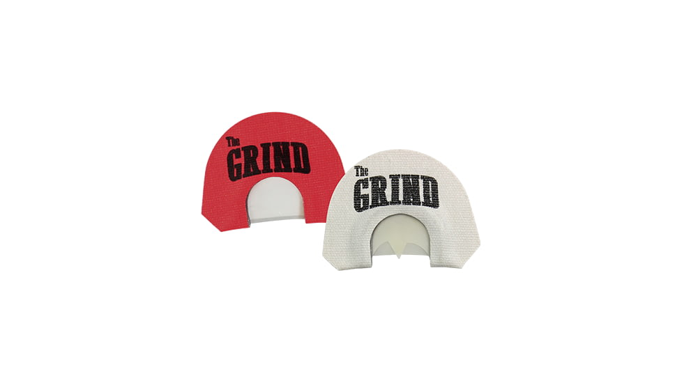 The Grind Outdoors 2 Pk Mouth Calls V1 Beginner, Red/White, TG8925