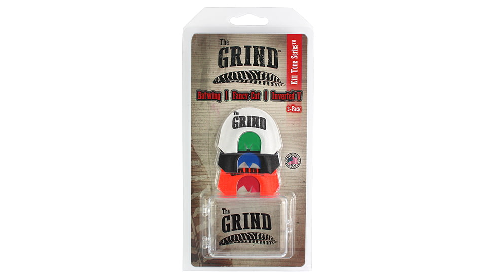 The Grind Outdoors 3 Pk Mouth Calls, 3 Color, TG8604