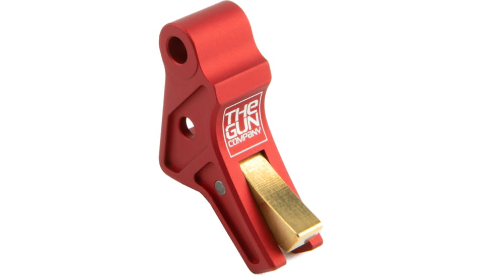 The Gun Company CZ P10C Trigger, Red/Brass, TGC-CZ-TRG-C-RED /BRS