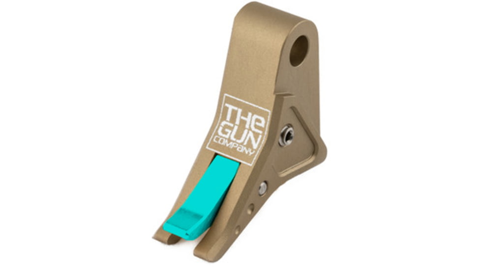 The Gun Company Gen 1-5 SS Trigger, FDE Shoe/Teal Safety, FDE/Teal, TGC-SS-TRG-FDE-TEAL