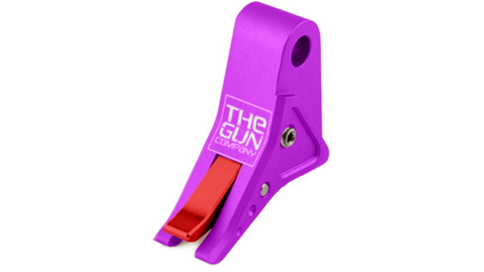 The Gun Company Gen 1-5 SS Trigger, Purple Shoe/Red Safety, Purple/Red, TGC-SS-TRG-PRP-RED