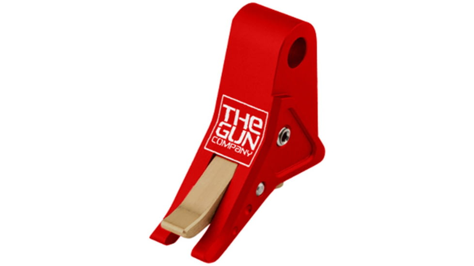 The Gun Company Gen 1-5 SS Trigger, RED Shoe/FDE Safety, RED/FDE, TGC-SS-TRG-RED-FDE