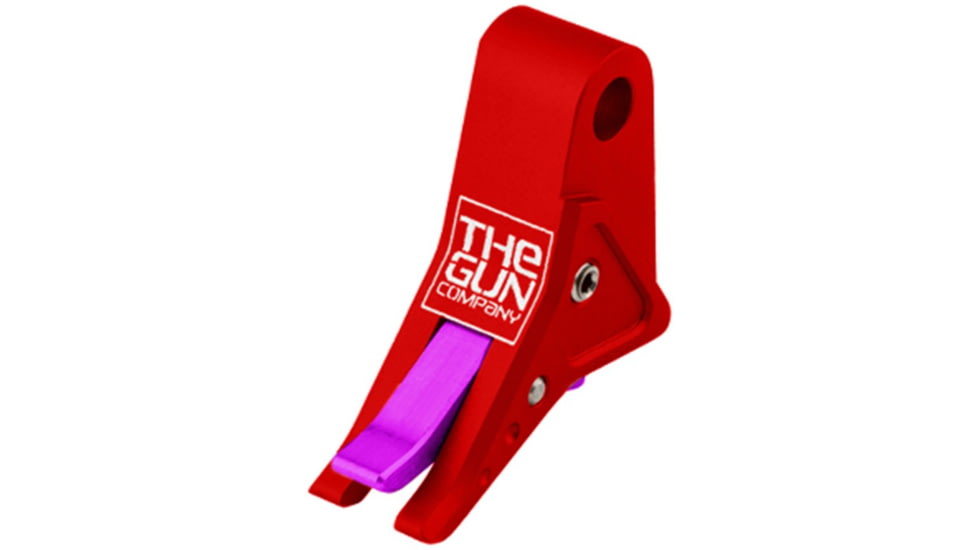 The Gun Company Gen 1-5 SS Trigger, RED Shoe/Purple Safety, RED/Purple, TGC-SS-TRG-RED-PRP