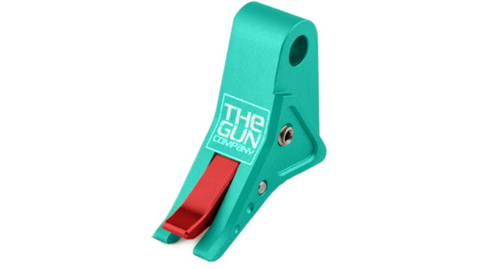 The Gun Company Gen 1-5 SS Trigger, Teal, Red Safety, Teal/Red, TGC-SS-TRG-TEAL-RED