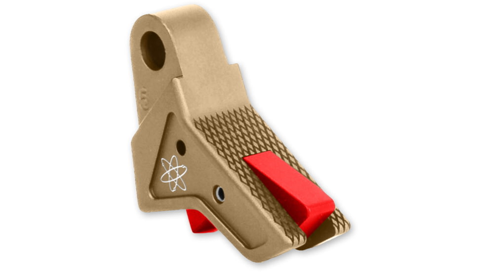 The Gun Company Gen 1-5 TWP Trigger, FDE Shoe/Red Safety, FDE/Red, TGC-TWP-TRG-FDE-RED